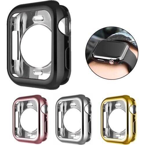 Soft Shell Protector Case Cover Protective Frame Band Bumper For Apple Watch Series SE/6/5/4/3/2 38mm 40mm 42mm 44mm Accessories