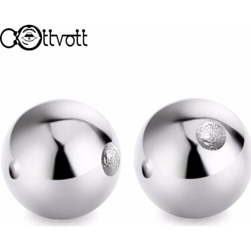 10pcs/lot Quality Captive Bead Parts Stainless Steel Balls High Polish Silver color 16G/14G for Body Piercing Jewelry PLP07