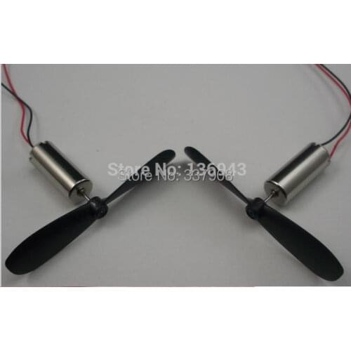 100Pairs 6*14 MM High Magnetic Coreless Motor 4.2V/46500RPM+Propellers For Remote Control Model Aircraft/Helicopter/Quadcopter
