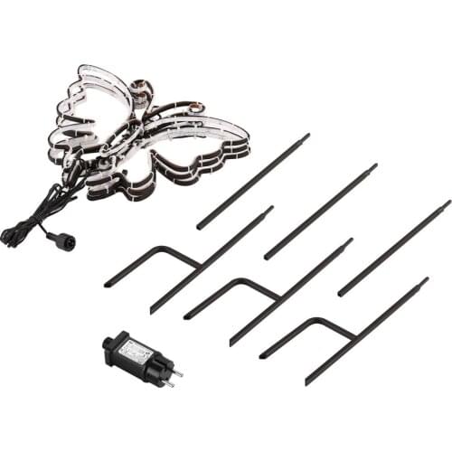 3pcs/set Butterfly Light Kit Night Lamp Wall Light Coffee Bar Mural Crafts Bell Stick Shaped Light Room Home Decorations