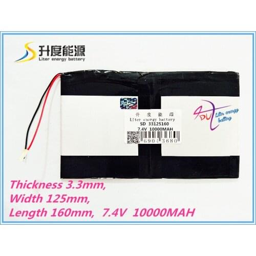 33125160 7.4V,10000mAH,35125160 (polymer lithium ion Rechargeable batteries ) for tablet pc,mid,power bank,for N10, A10