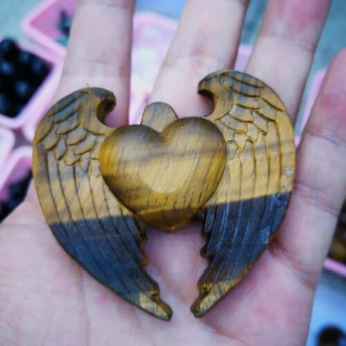 Natural tiger eye tiger crystal stone hand-carved