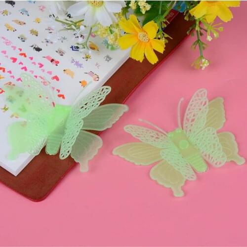 6Pcs/set Baby Luminous Toy Butterfly Glow In The Dark Toy Nursery Children Kids Gifts