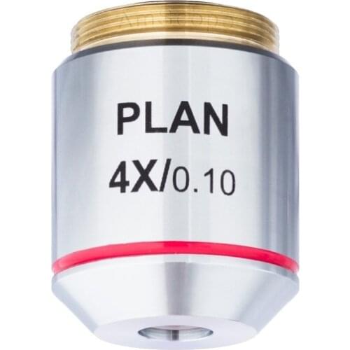 AmScope 4X Infinity Plan Achromatic Microscope Objective PA4X-INF-V300