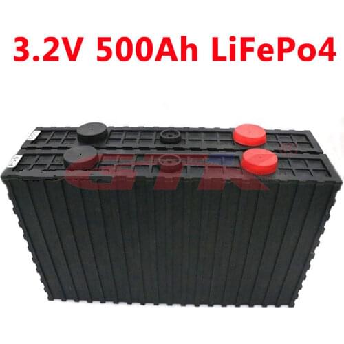 Rechargeable battery lifepo4 battery 3.2v 500ah for energy storage system EV solar power bank camper caravan solar energy