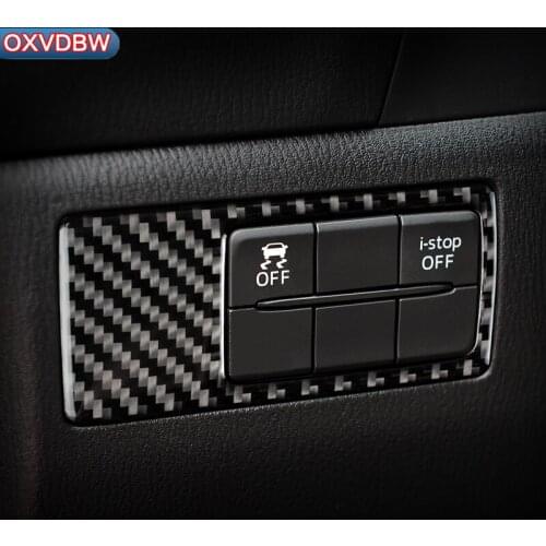 For MAZDA 3 Axela accessories Headlamp adjustment decorate carbon fiber automotive interior trim stickers2014 2017 2018