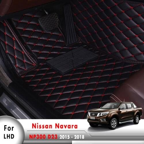 Car Carpets Leather Floorliners Auto Styling Parts Car Floor Mats For Nissan Navara Frontier NP300 D23 2015 2016 2017 2018 2019