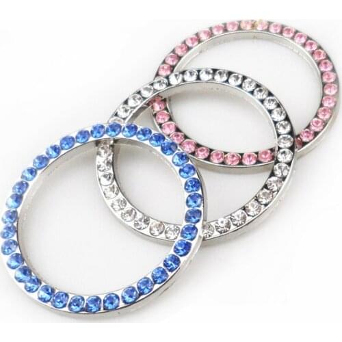 Car one-button start switch rhinestone ring decoration car sticker for Jaguar XF XJ XJS XK S-TYPE X-TYPE XJ8 XJL XJ6 XKR XK8 XJS