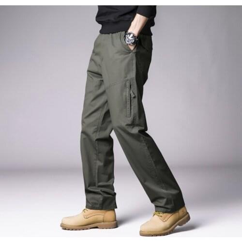 Casual Military Combat Cargo Pants Streetwear Multi Pocket Trousers Men Outdoor Hiking Tactical Sweatpants Male Plus Size 5XL