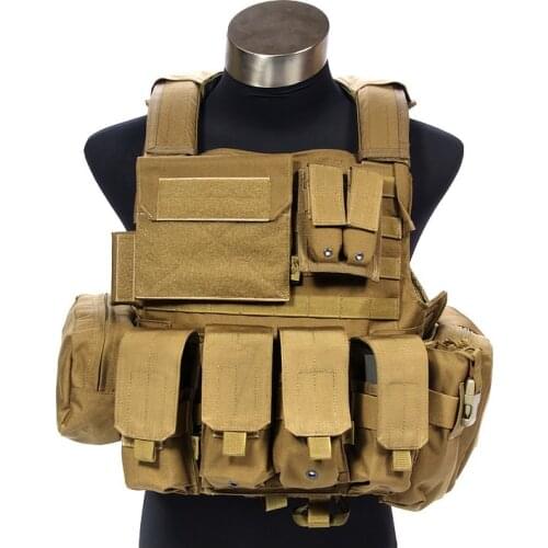 FLYYE FY-VT-M005 Modular Waterproof Camping CS Combat Tactical Adjustable Tactical Combat Army Military Gear Vest Set