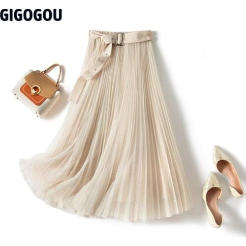 GIGOGOU High Waist Skirts For Women