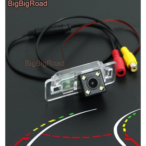 BigBigRoad Car Intelligent Dynamic Tracks Rear View Backkup Camera For BMW Mini cooper R50 R52 R53 R56 M3 3 E46 E90 E92 E83 E93