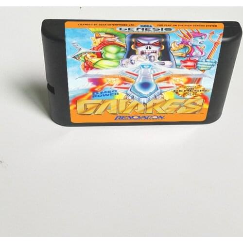 Gaiares - 16 Bit MD Game Card for Sega Megadrive Genesis Video Game Console Cartridge