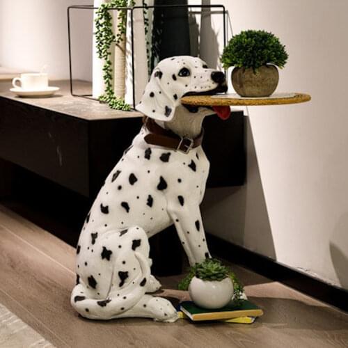 Resin Dalmatians coffee table for living room decoration Modern Side table Home decoration accessories Creative 3D Home decor