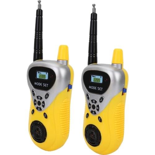 2pcs Mini Children Walkie Talkies Electronic Radio Interphone Kids Outdoor Toy Long Range Handheld Transceiver Kids Gift