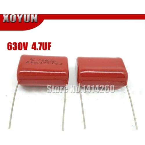 5pcs/lot 630V475 630V475J 4.7UF Pitch 30MM 630V 475 CBB Polypropylene film capacitor