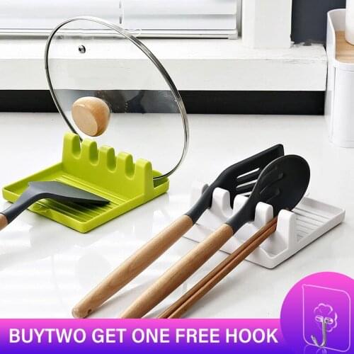Kitchen utensils heat resistant silicone shelf household spoon shelf shovel high temperature shelf organizer storage tools