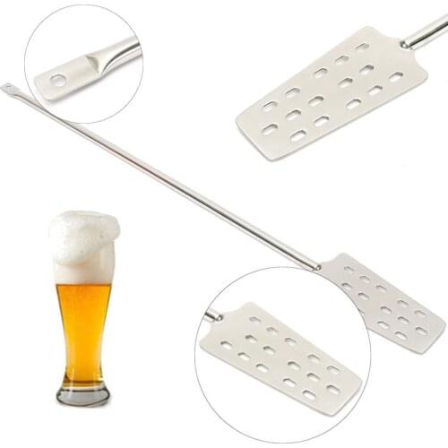 304 Stainless Steel Mash Tun Mixing Stirrer Paddle With 15 Holes For Home Brew Mirror Polished Stylish Ssed in Wine Stirring
