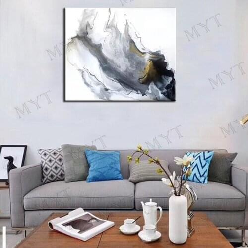 MYT Hand Painted Poster Wall Art Canvas Oil Painting Modern Abstract Paintings Wall Picture For Living Room Wall Decor Best Gift