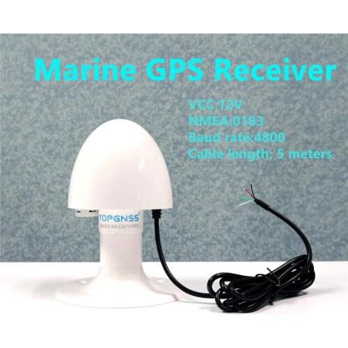 New Marine GPS receiver marine ship GPS receiver antenna module NMEA 0183 baud rate 4800 DIY connector 12V RS232 protocol