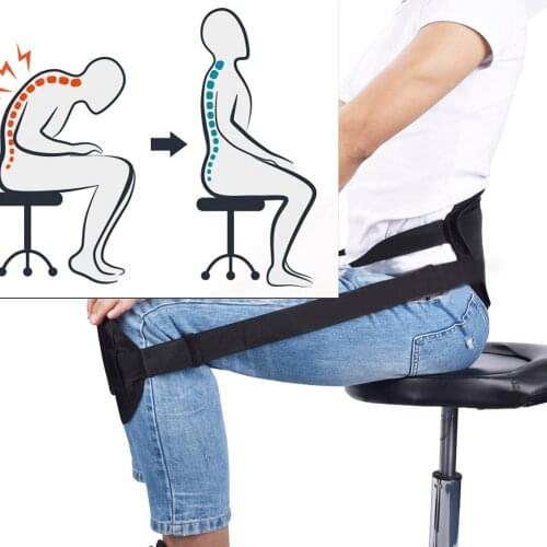 Portable Men Women Posture Corrector back posture trainer Posture Belt Pad Waist Corrector Brace Protector at home or office