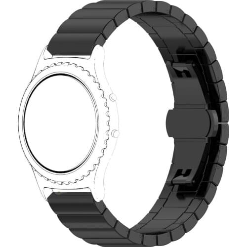 22mm 20mm Band For SAMSUNG Galaxy Watch 42 46mm galaxy watch 3 45mm 41mm Gear S3 S2 Stainless Steel For Amazfit Bip GTR straps