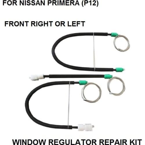 WINDOW REGULATOR REPAIR WIRE and CABLE FOR NISSAN PRIMERA P12 FRONT-LEFT/RIGHT 2002-2016