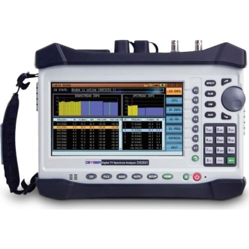 DS2831 4~1220MHz Standard Suit for OFDM and DOCSIS 3.1 HFC Networks TV Spectrum Analyzer