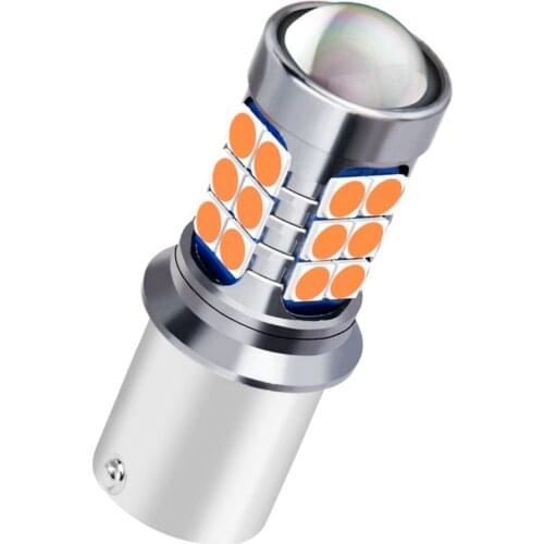 10PCS New 1156PY 7507 PY21W BAU15S Super Bright 3030 LED Bulbs Car Rear Direction Indicator Lamps Auto Front Turn Signals Lights