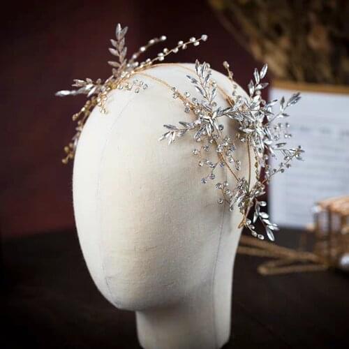 European Crysatl Wedding Tiara Headbands Brides Hairbands Evening Hair Jewelry Bridal Hair Accessory