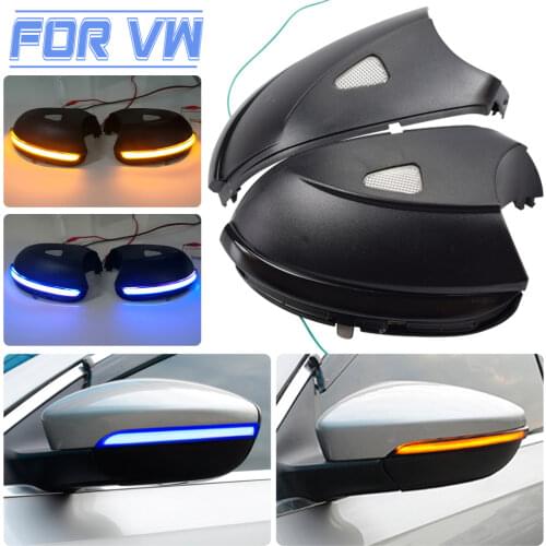 For VW Passat B7 CC Scirocco Jetta MK6 EOS LED Side Wing Rearview Mirror Indicator Blinker Repeater Dynamic Turn Signal Light