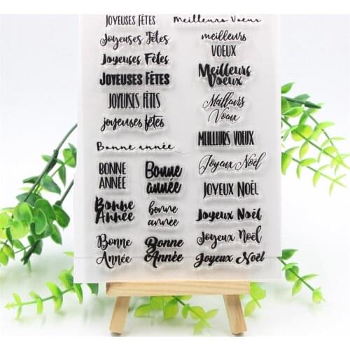 YPP CRAFT Spanish Transparent Clear Silicone Stamps for DIY Scrapbooking/Card Making/Kids Fun Decoration Supplies 766