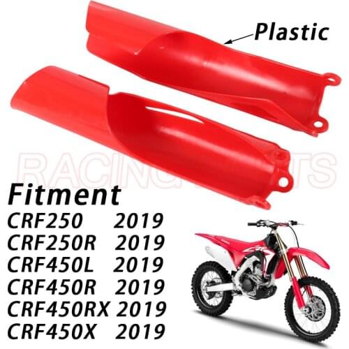 Motorcycle Fork Protector Red Honda Shock Absorber Red Guard Applicable Model CRF250 2019 CRF250R 2019 CRF450L 2019 CRF450R 2019