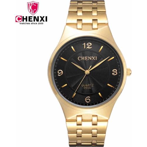 CHENXI Brand Watches Women Steel Bracelet Wristwatches Hot Sale Ladies Quartz Watch Couple Gift For Lovers Golden Clock NATATE