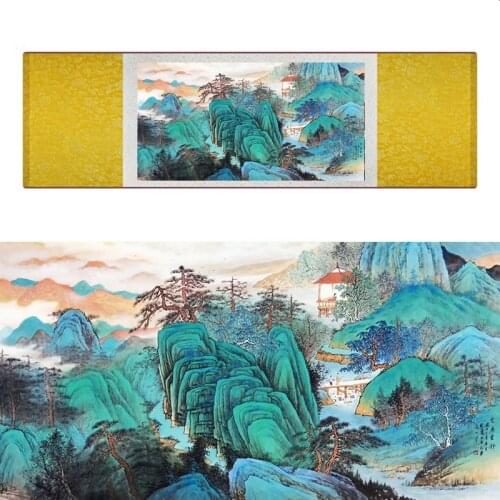 Landscape art painting Mountain and River art painting Sunburst painting Chinese landscape painting19062910