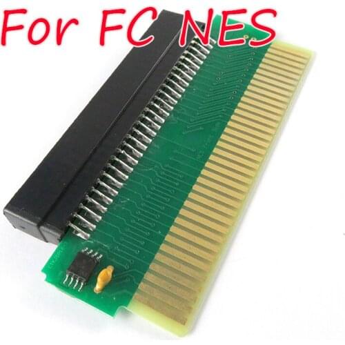 1pc For Famicom FC 60 Pin to NES 72 Pin FC NES CART LABEL SIDE Adapter Converter PCBA with CIC chip installed