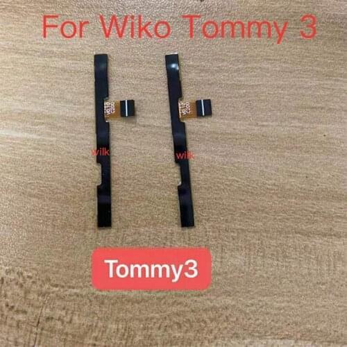 1pcs NEW For Wiko Tommy 3 Tommy3 Power On Off Volume Up Down Switch Side Button Key Flex Cable Replacement Parts