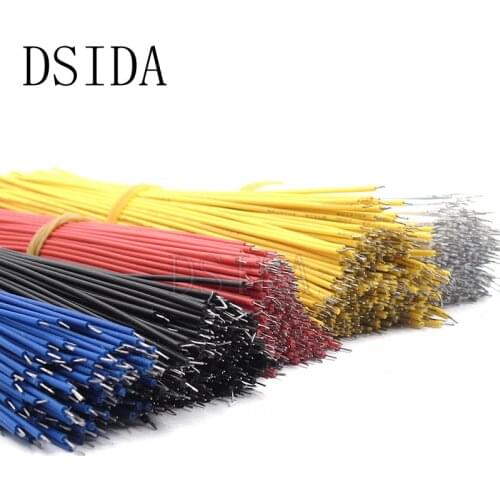 100Pcs=(1Pack) 15CM / 20CM Five Color Tin-plated Breadboard Jumper Cable Wires kit For DIY Each of 20Pcs