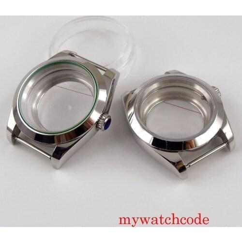 40mm fit NH35 NH35A NH36 NH36A automatic movement men watch case sapphire glass seeing through back