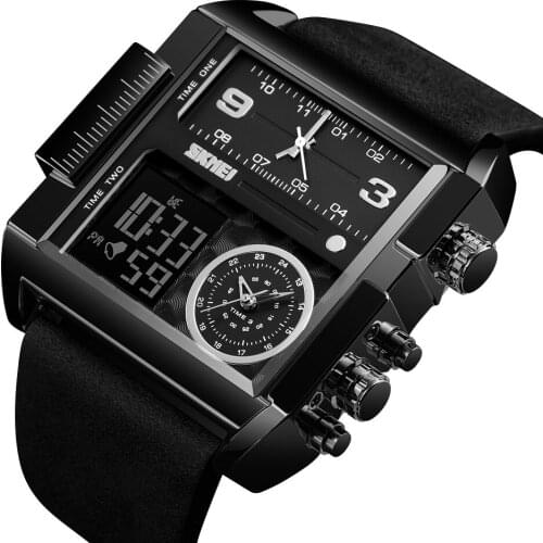 SKMEI Mens Watches Top Brand Luxury Military Creative Watch Men Quartz Analog Digital Mens Watches Clock Relogio Masculino 1391