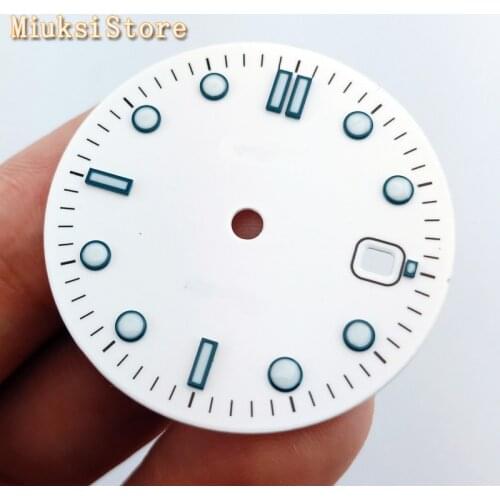 Bliger 31mm sterile white watch dial for ETA 2836/2824 Miyota 8205 8215 821A Mingzhu DG 2813 3804 movement