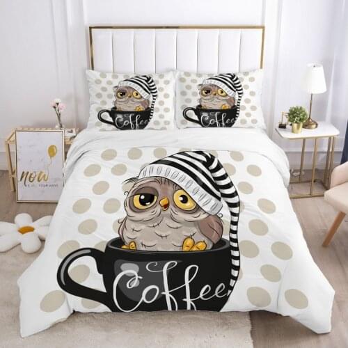Cartoon Childrens Bedding set for kids baby boy girls Duvet cover set pillow case Bed linens Quilt cover 140x200 Car coffee