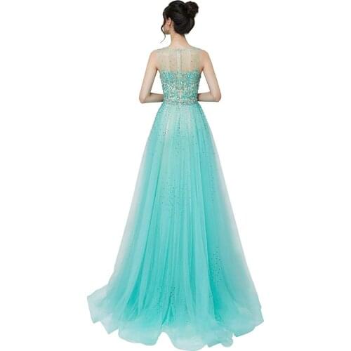Long evening clothes Illusion Turkish lace with removable Rock Arab Prom Party dress Vestidos Robe De Soiree Fiesta