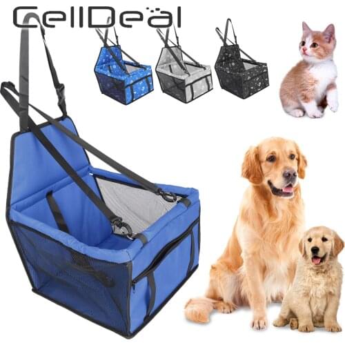Travel Pet Dog Car Carrier Seat Bag Waterproof Basket Folding Hammock Pet Carriers Bag For Small Cat Dogs Safety Mesh 8 styles