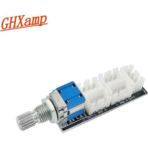 GHXAMP 4 Way Audio Signal Switch Circuit Board (4 Output 1 Input) Dual Channels Rotary Switcher Source Switching 1PC