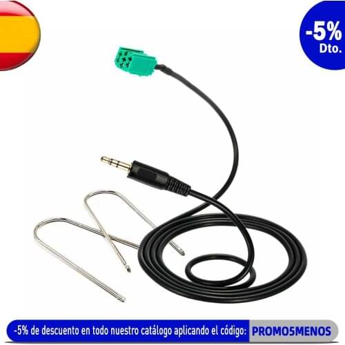 OcioDual Kit auxiliary Cable connector 6 pin Jack 3.5mm Radio + keys Renault MP3 Clio Megane Update List Line Aux IN Adapter a