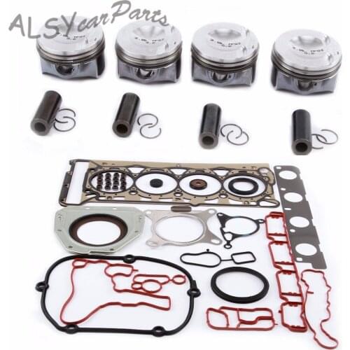 YYM Pin 23mm Engine Cylinder Head Gasket Oil Seal Piston & Ring Kit 06H 107 065 DD For Audi A4 Q5 VW Passat Jetta Skoda 2.0T