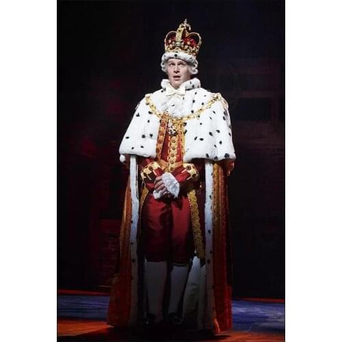 Cosplaydiy Musical Hamilton Performance Cosplay Costume Outfit King George Washington Cosplay Costume Suit L320