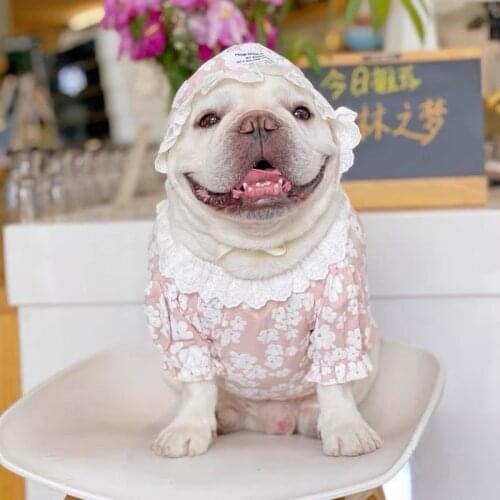 Fashion Pet Dog Spring Summer Flower Shirt Clothes Puppy For Small Medium Dogs Schnauzer Pug Costumes French Bulldog YHC70