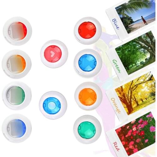 SUNNYLIFE 10PCS Assorted Colors Close Up Color Lens Filter Set for Fujifilm Instax Mini 8 8 9 7s kt Instant Film Camera Gadgets